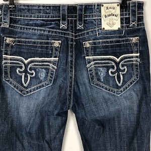 Rock Revival Curtis Bootcut Jeans Size 33